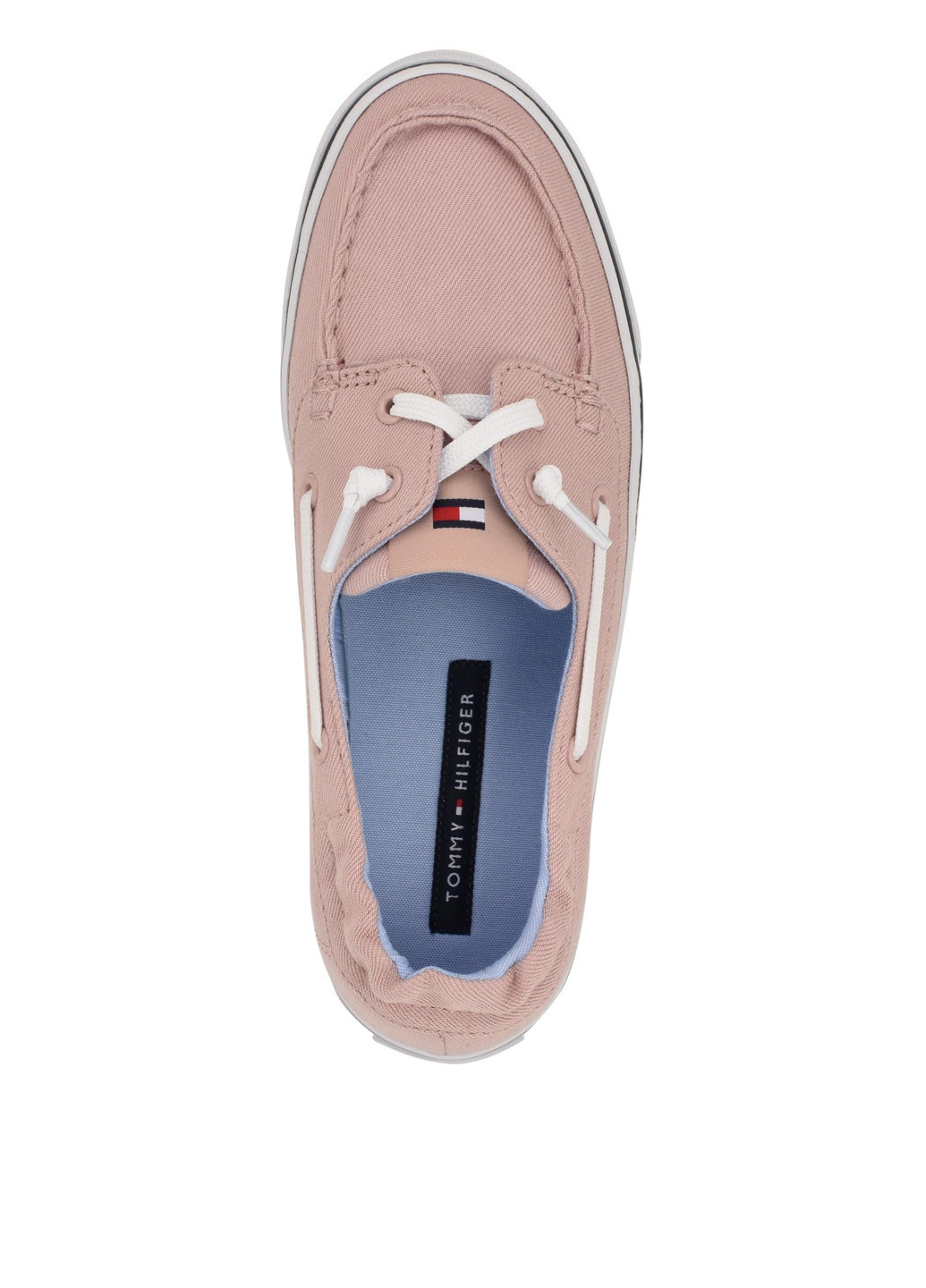 Бледно-розовые мокасины Tommy Hilfiger с логотипом