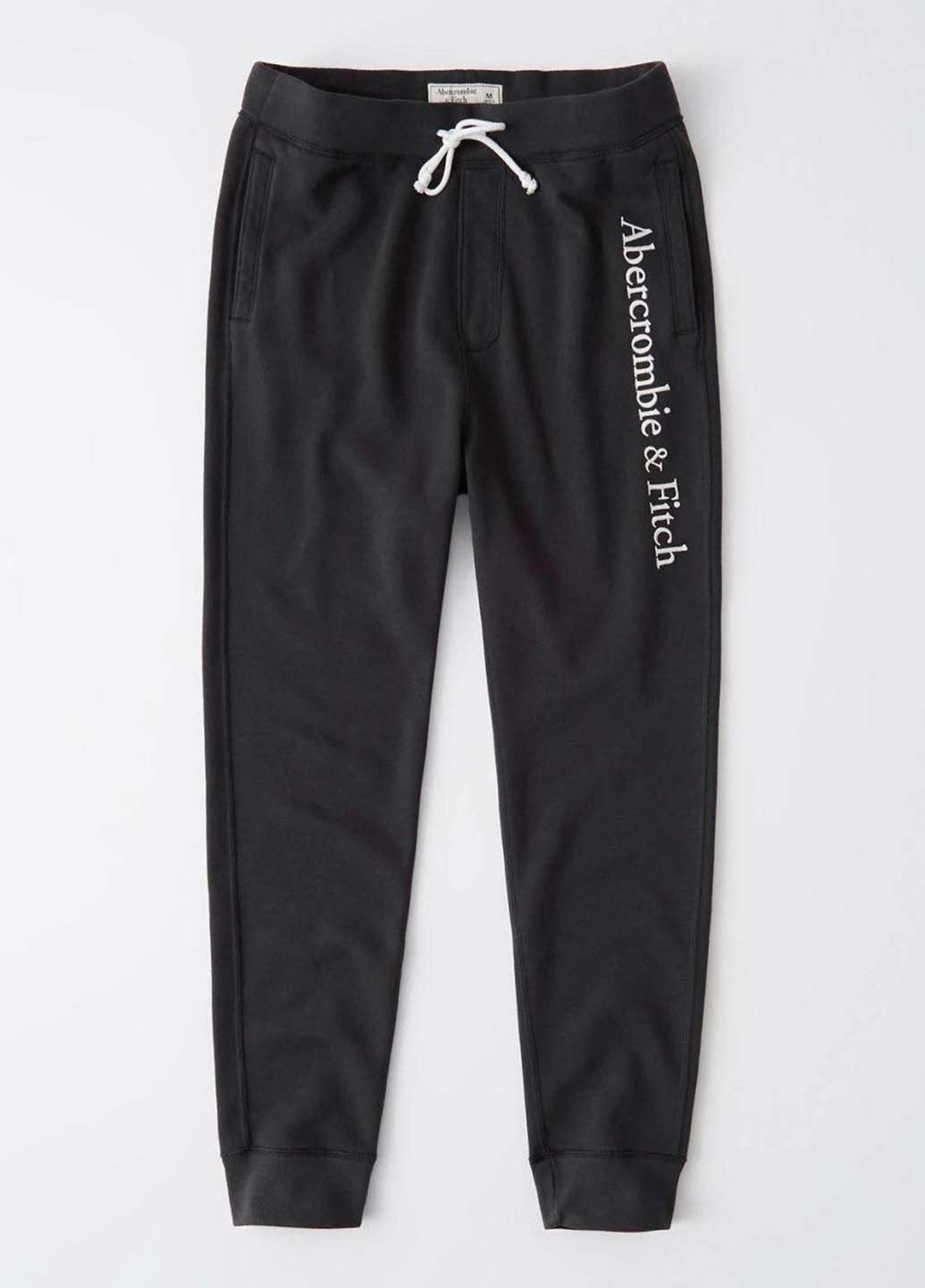 Темно-серые спортивные демисезонные джоггеры брюки Abercrombie & Fitch