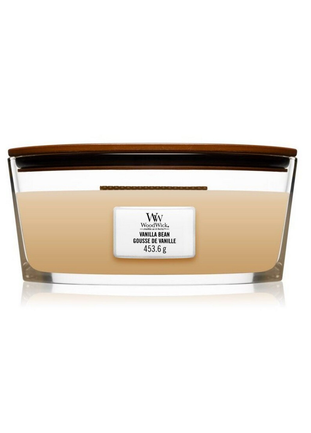 Ароматическая свеча в стекле Ellipse Vanilla Bean 453 г (76112E) WoodWick (227513966)