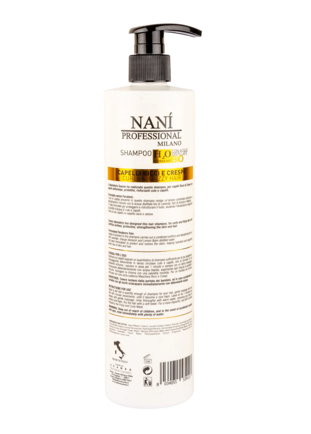 Шампунь для вьющихся и волнистых волос 500 мл Nani Professional Milano (254900355)