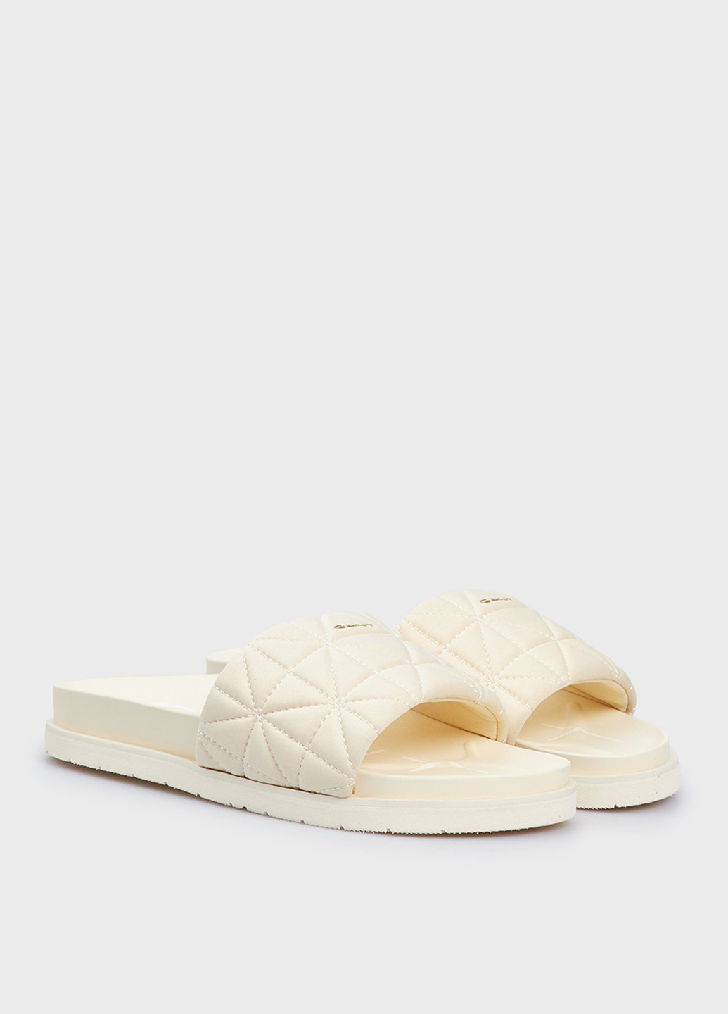 Айвори шлепанцы Gant с логотипом