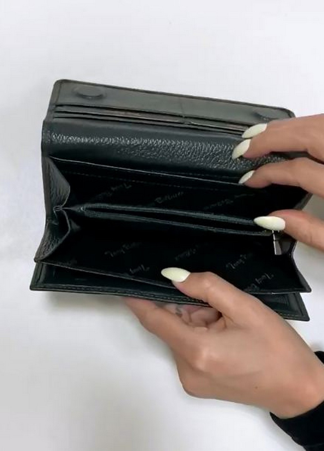 Жіночий гаманець Tony Bellucci однотонний темно-зелений кежуал