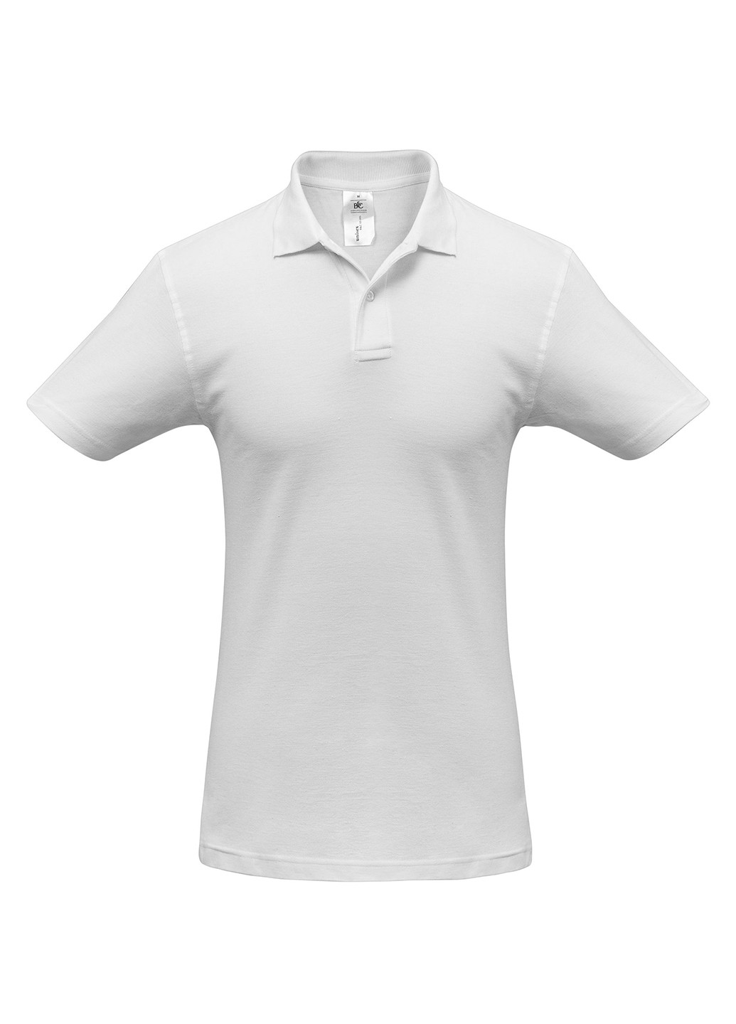 Белая футболка-поло для мужчин B&C однотонная