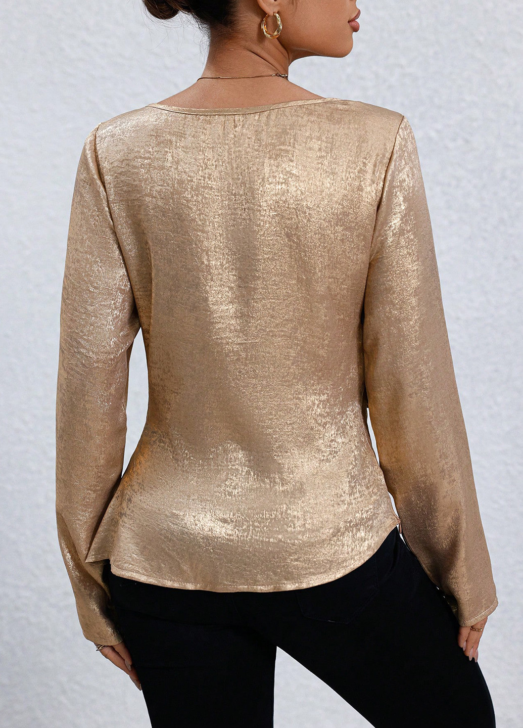 Золотая блуза SHEIN