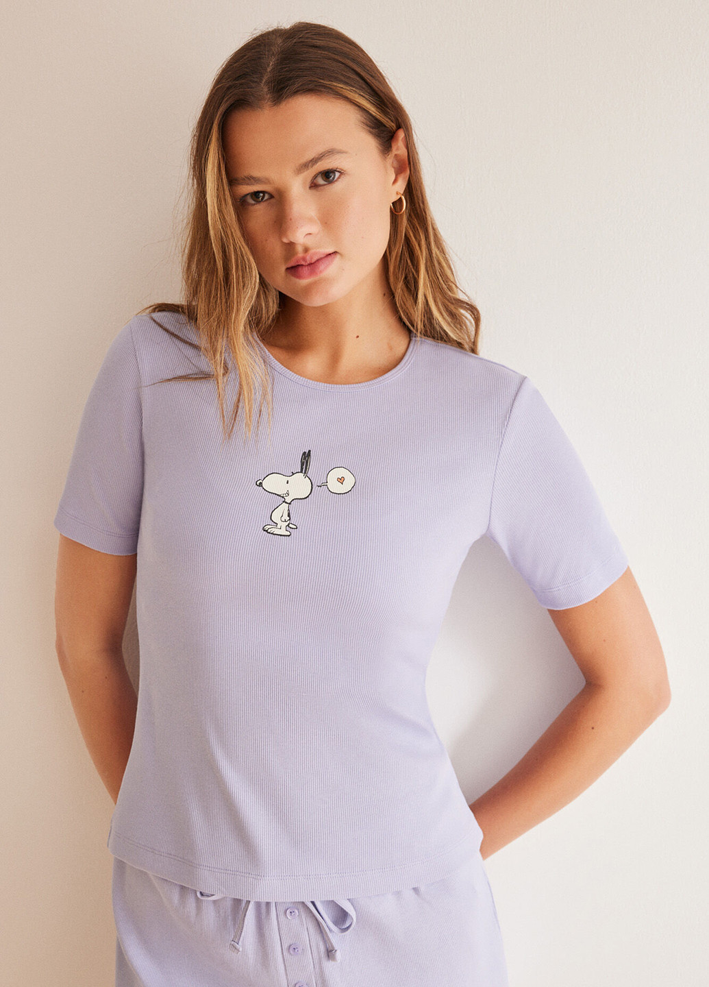 Сиреневая всесезон пижама (футболка, шорты) футболка + шорты Women'secret
