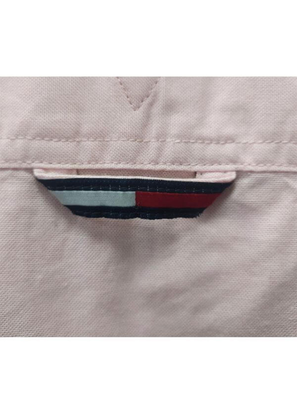 Розовая кэжуал рубашка однотонная Tommy Hilfiger