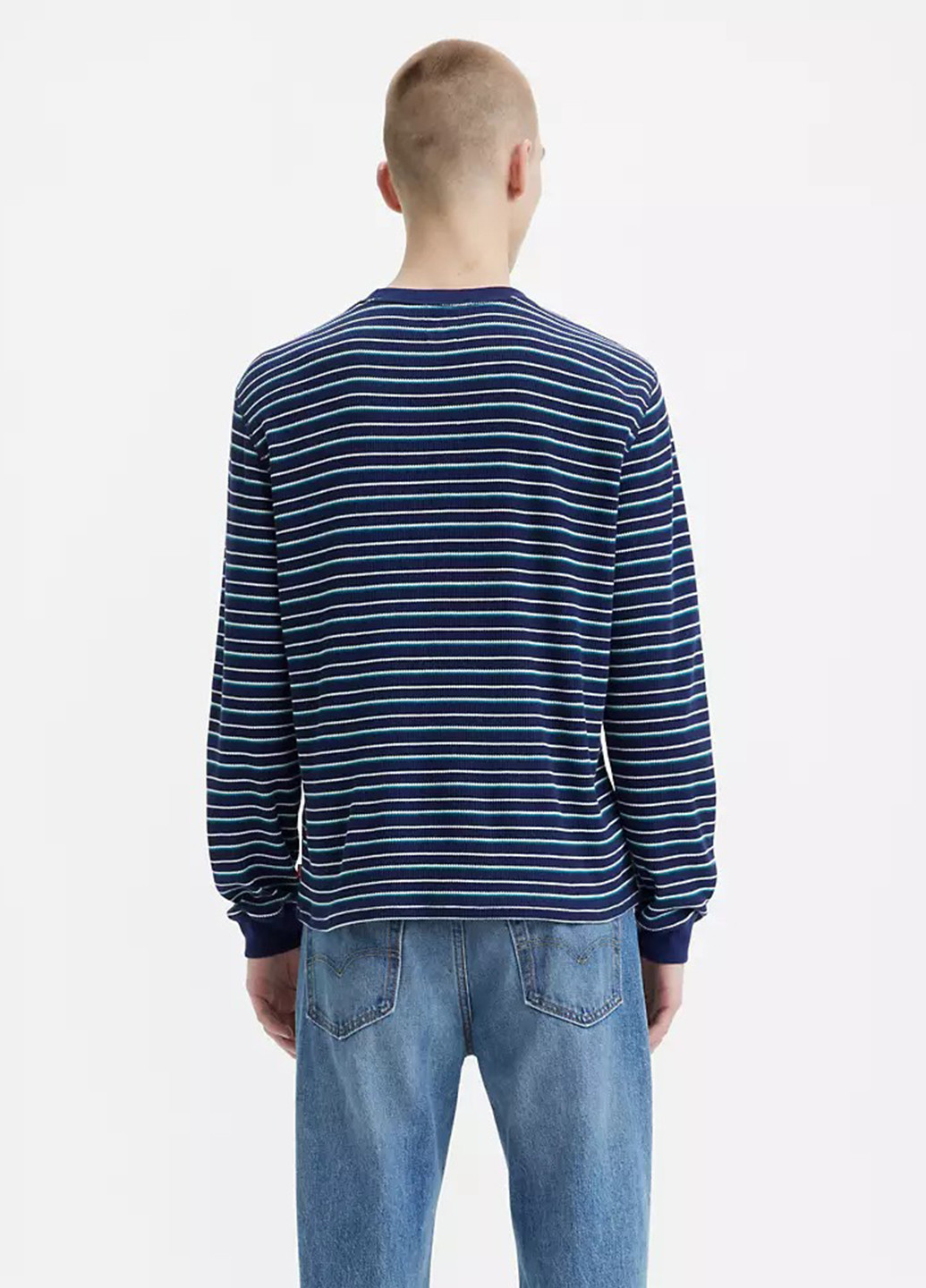 Разноцветный демисезонный кэжуал лонгслив Levi's в полоску