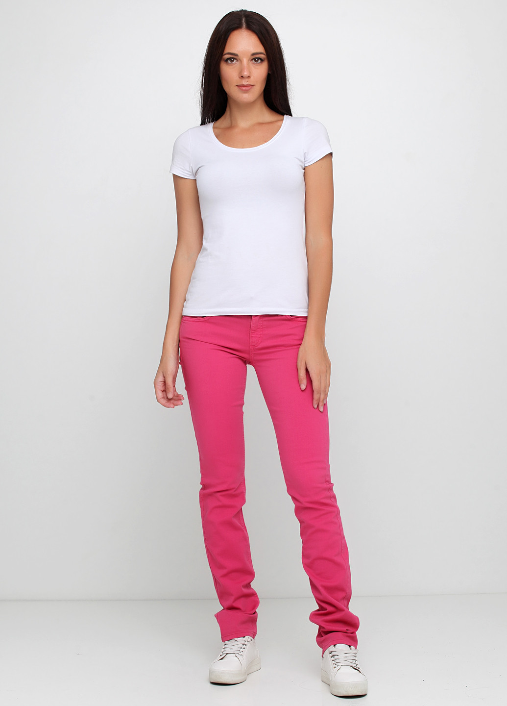 Джинси Liu-Jo прямі однотонні рожеві джинсові