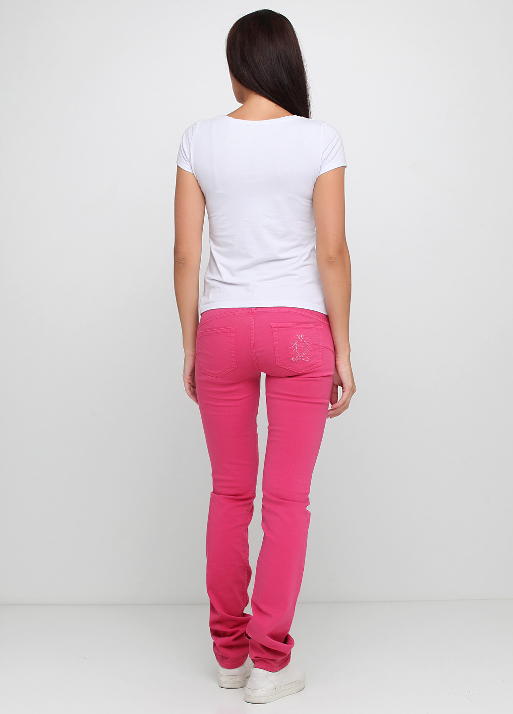 Джинси Liu-Jo прямі однотонні рожеві джинсові