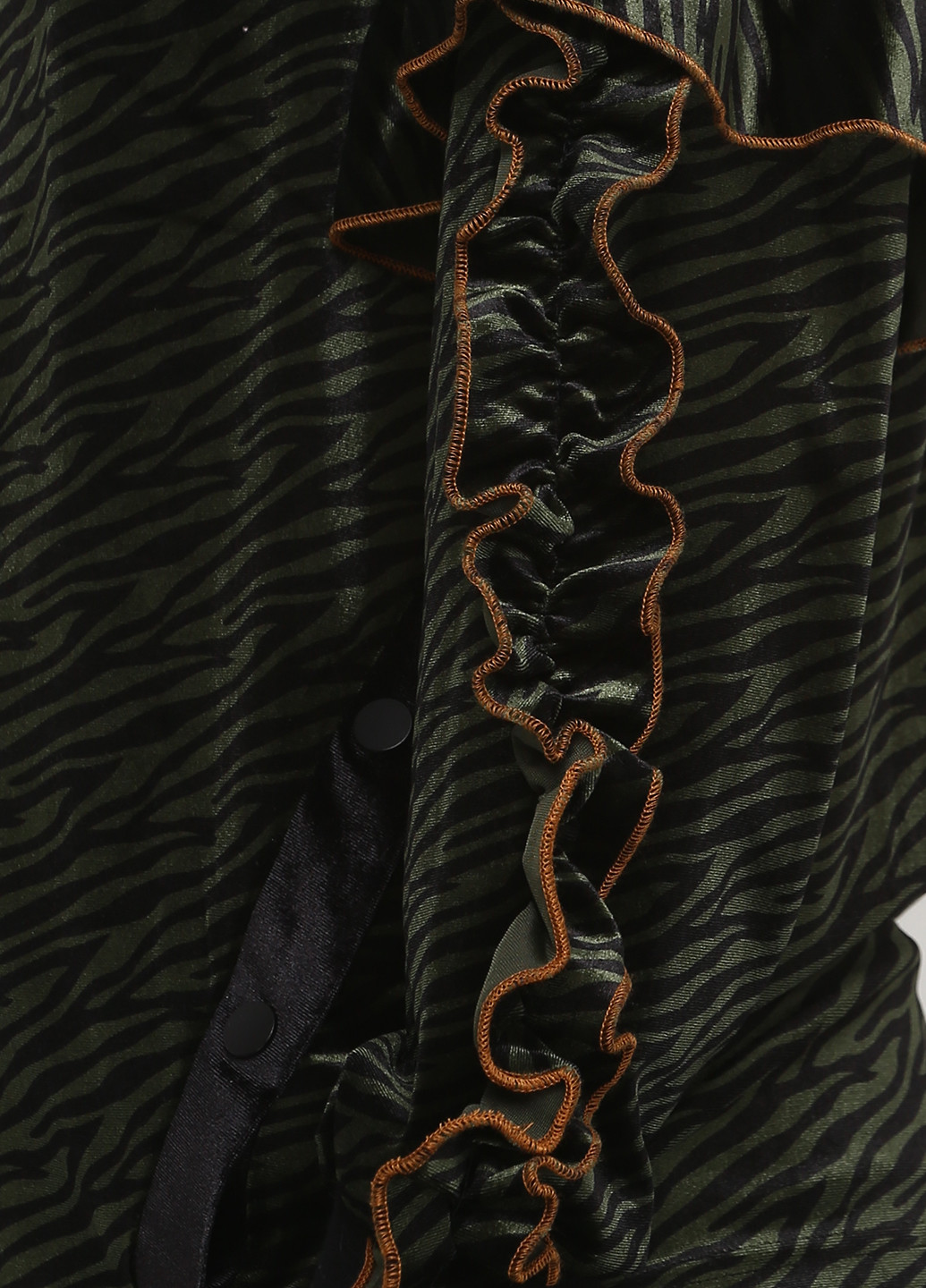 Свитшот NU DENMARK - Свободный крой рисунок темно-зеленый кэжуал - (160488403)