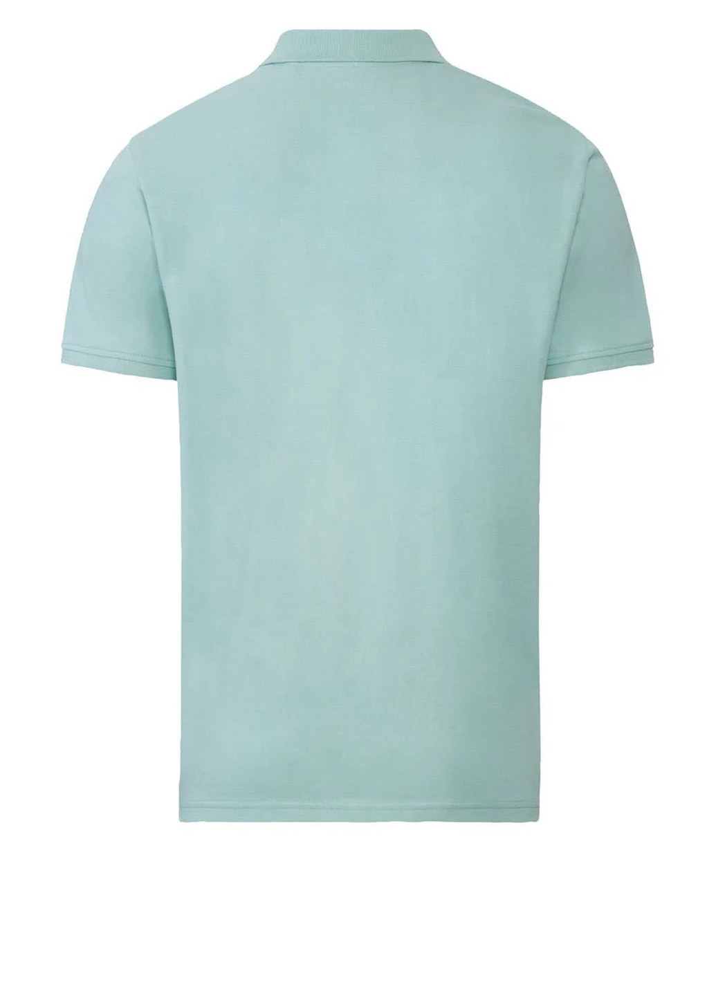 Мятная футболка-поло для мужчин Livergy однотонная