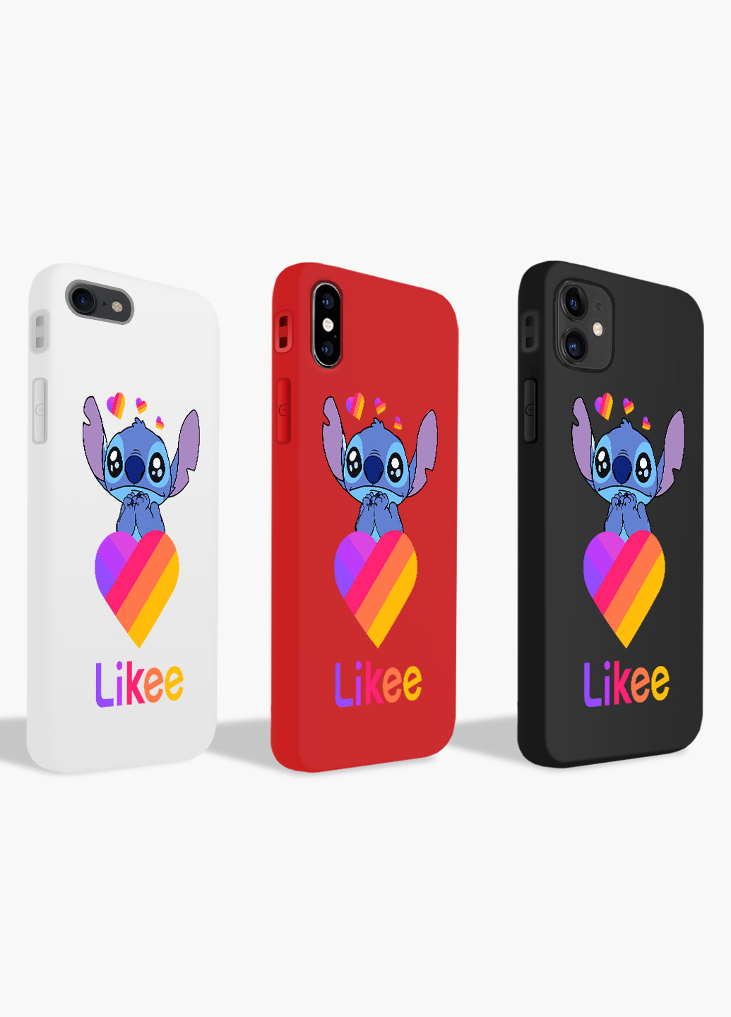 Чехол силиконовый Apple Iphone X Стич Лайк (Stitch Likee) (6129-1596) MobiPrint (219537147)