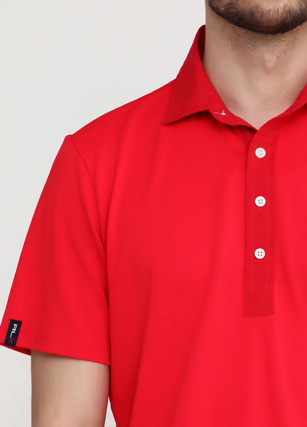 Красная футболка-поло для мужчин Ralph Lauren однотонная
