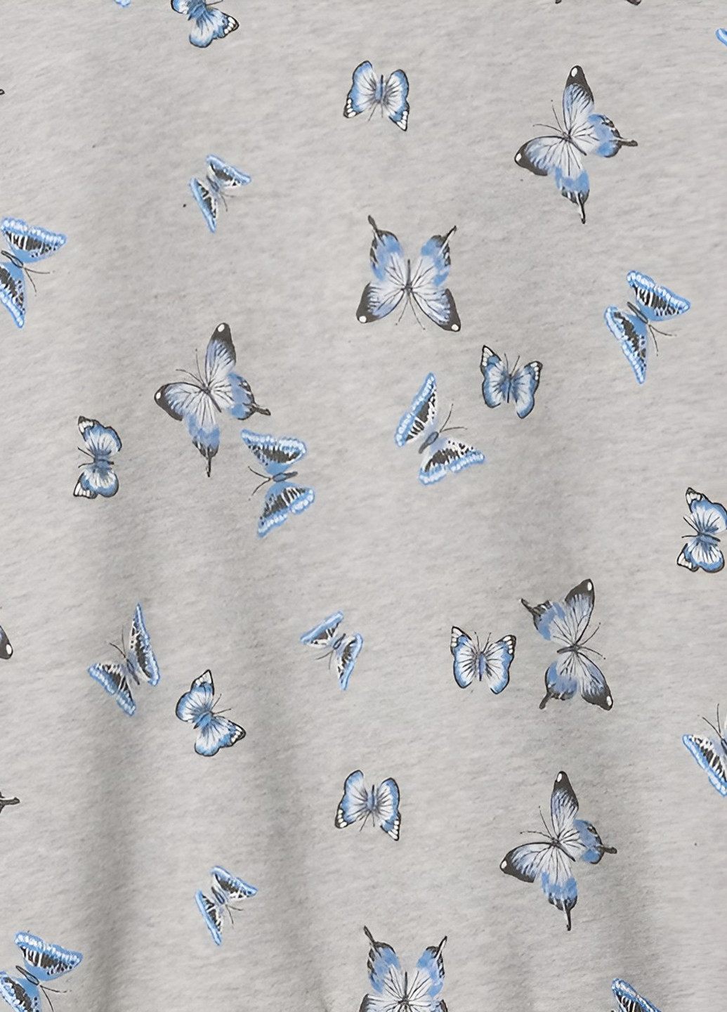 Gap свитшот бабочки серый кэжуал флис, хлопок