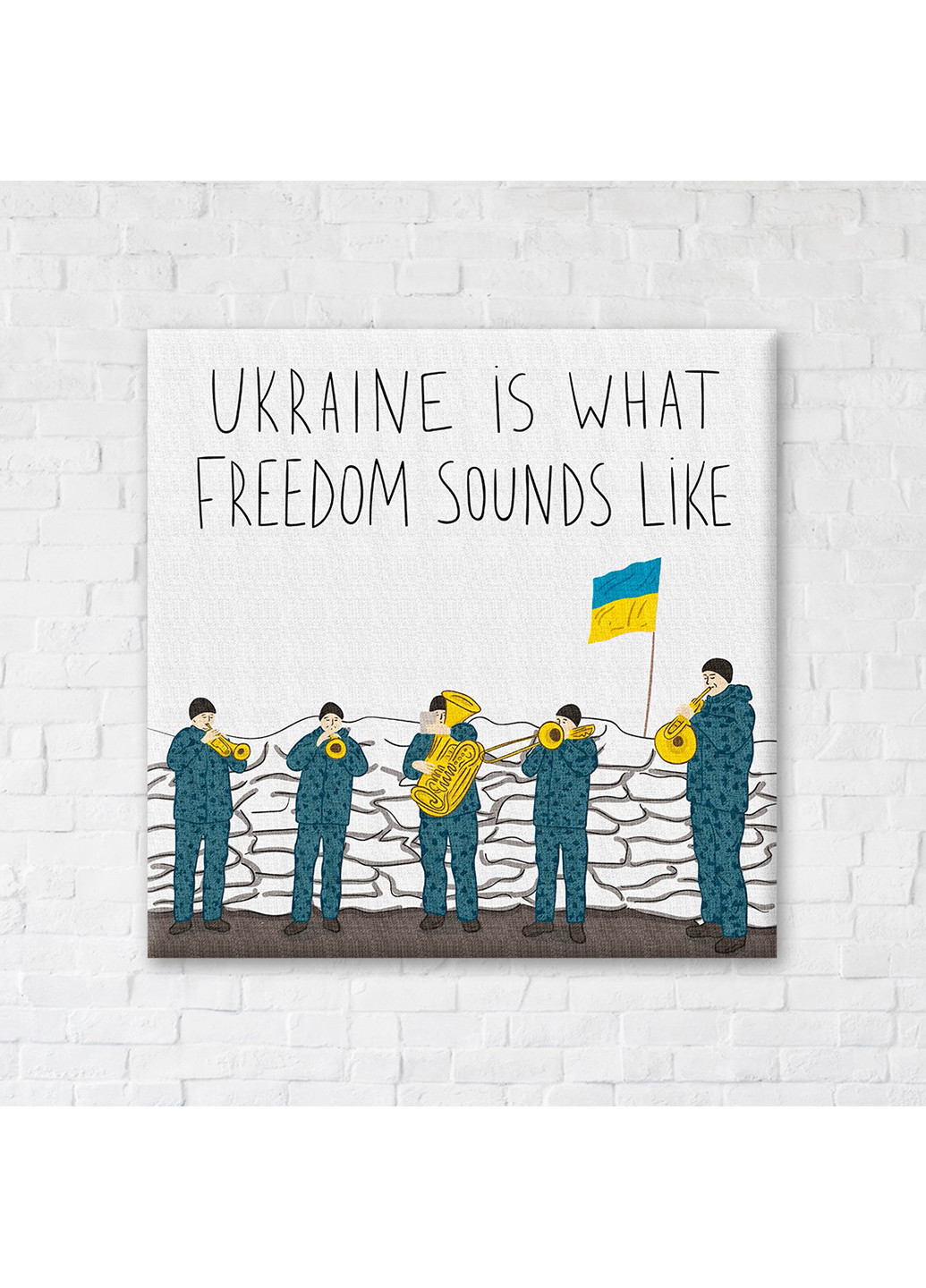 Картина-постер Музыка свободы © Алена Жук 50х50 см Brushme (254643220)