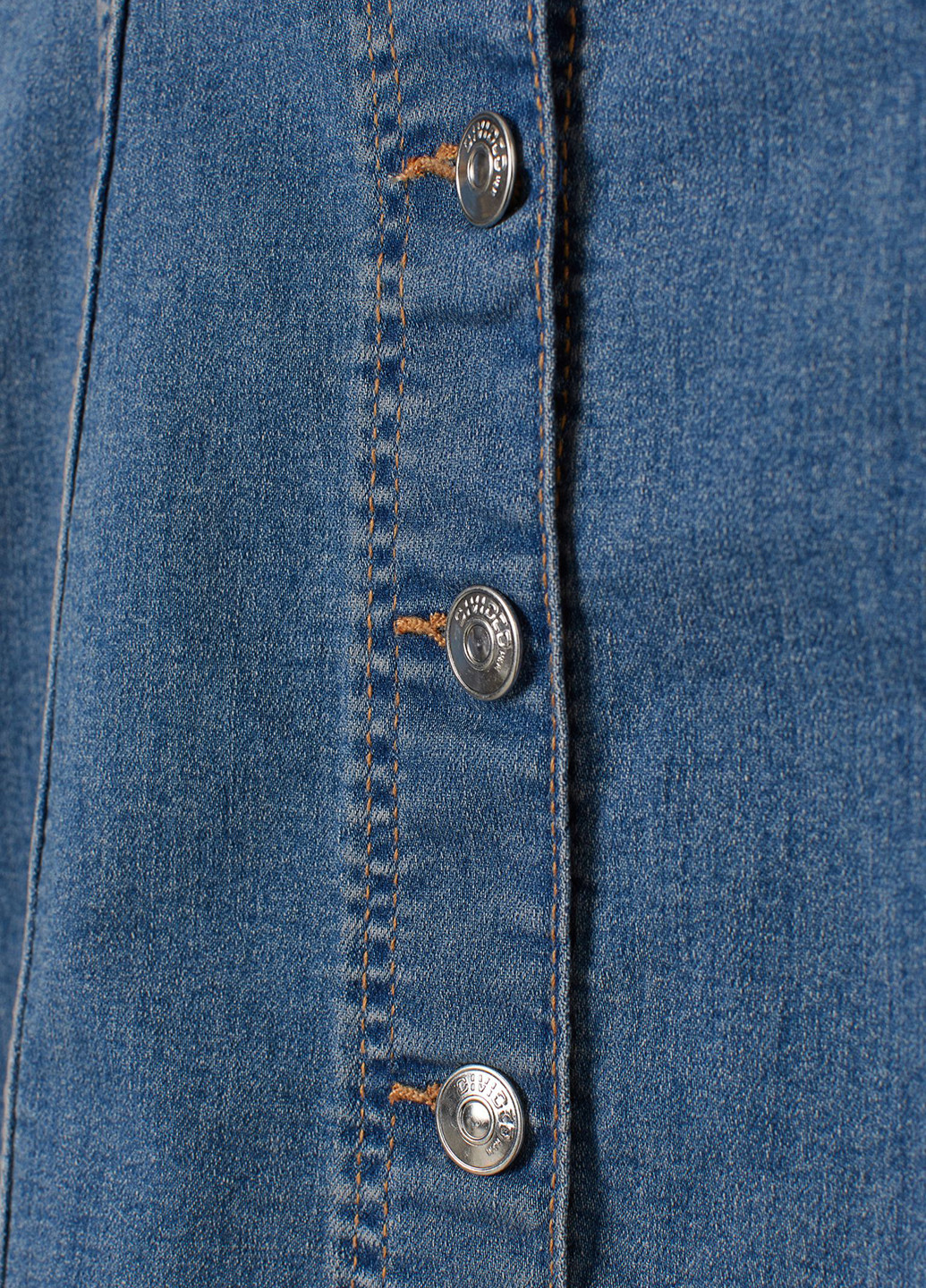 Синее джинсовое платье с открытой спиной H&M однотонное