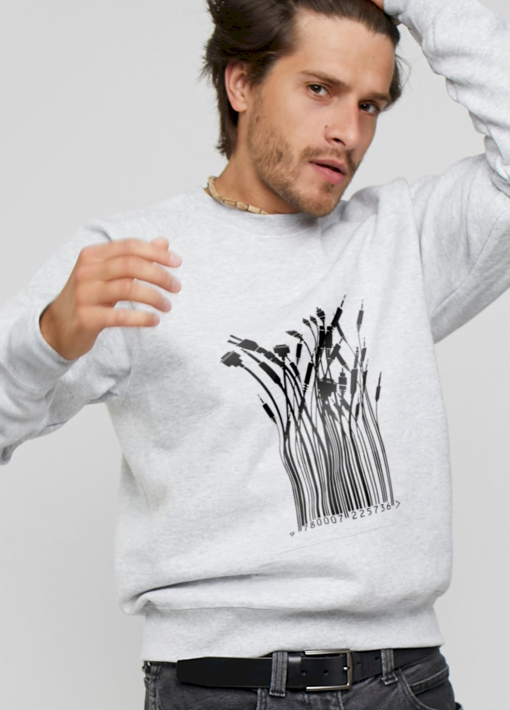 Сірий світшот YAPPI (198688804)