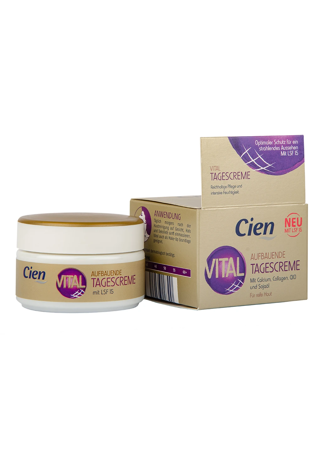 Денний крем для обличчя Vital 50 мл Cien (216568211)