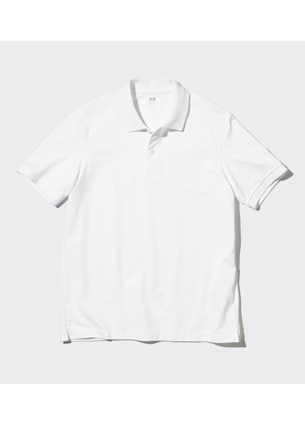 Белая футболка-поло для мужчин Uniqlo однотонная