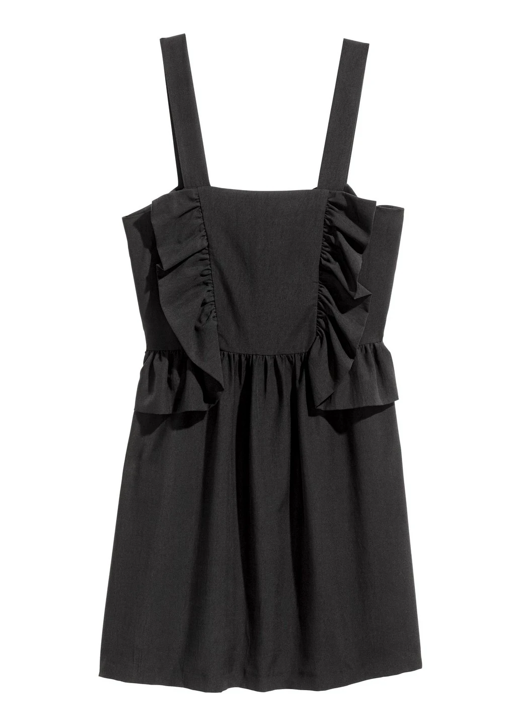 Черное кэжуал платье H&M однотонное