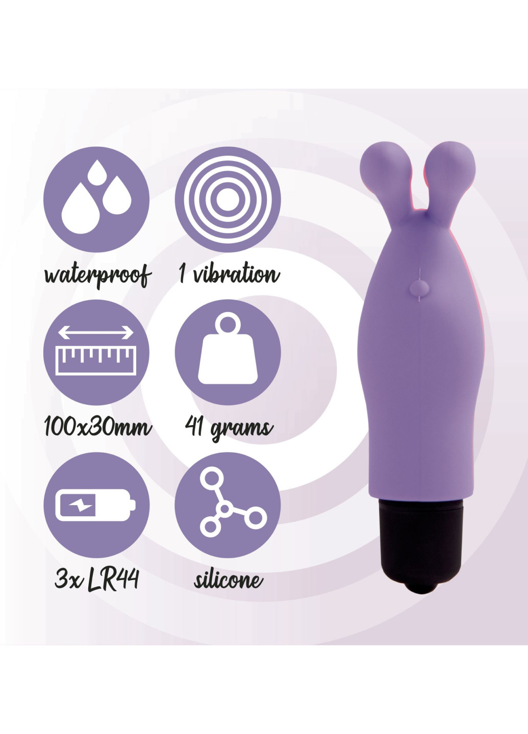 Вибратор на палец Magic Finger Vibrator Purple FeelzToys (251954458)