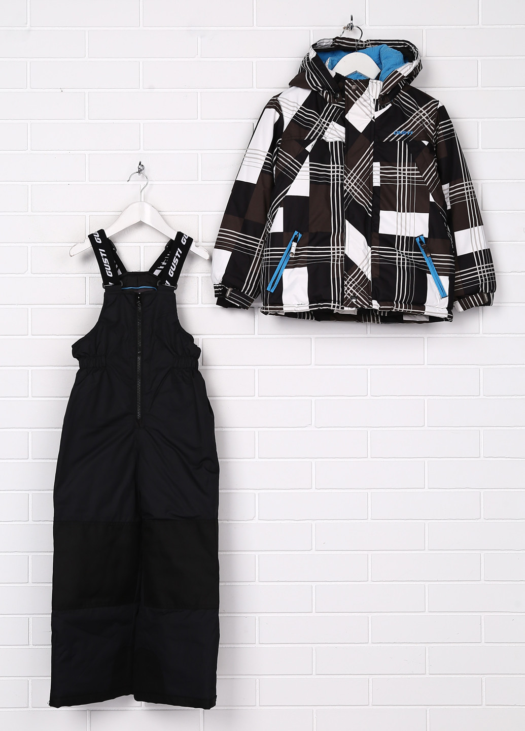 Чорний зимній комплект (куртка, напівкомбінезон) Gusti Boutique
