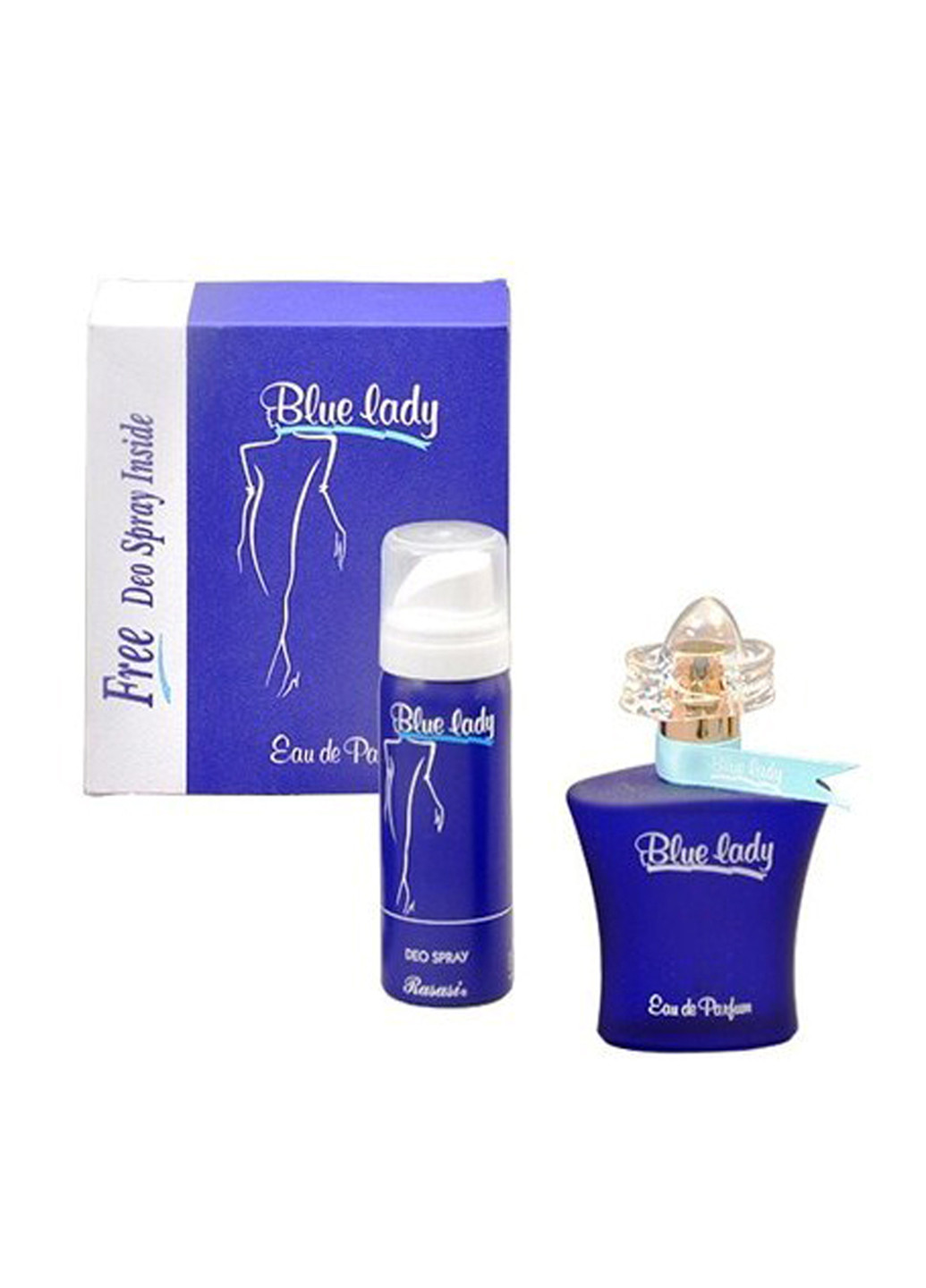 Набор Blue Lady (парфюмированная вода, 40 мл + дезодорант-спрей, 50 мл) Rasasi (73837591)