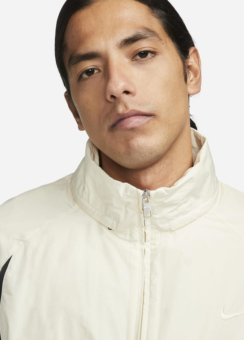 Чорно-біла демісезонна куртка fb7877-113 Nike SWOOSH