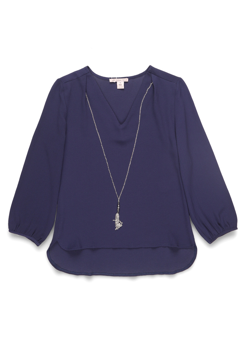 Тёмно-синяя блуза Anna Field