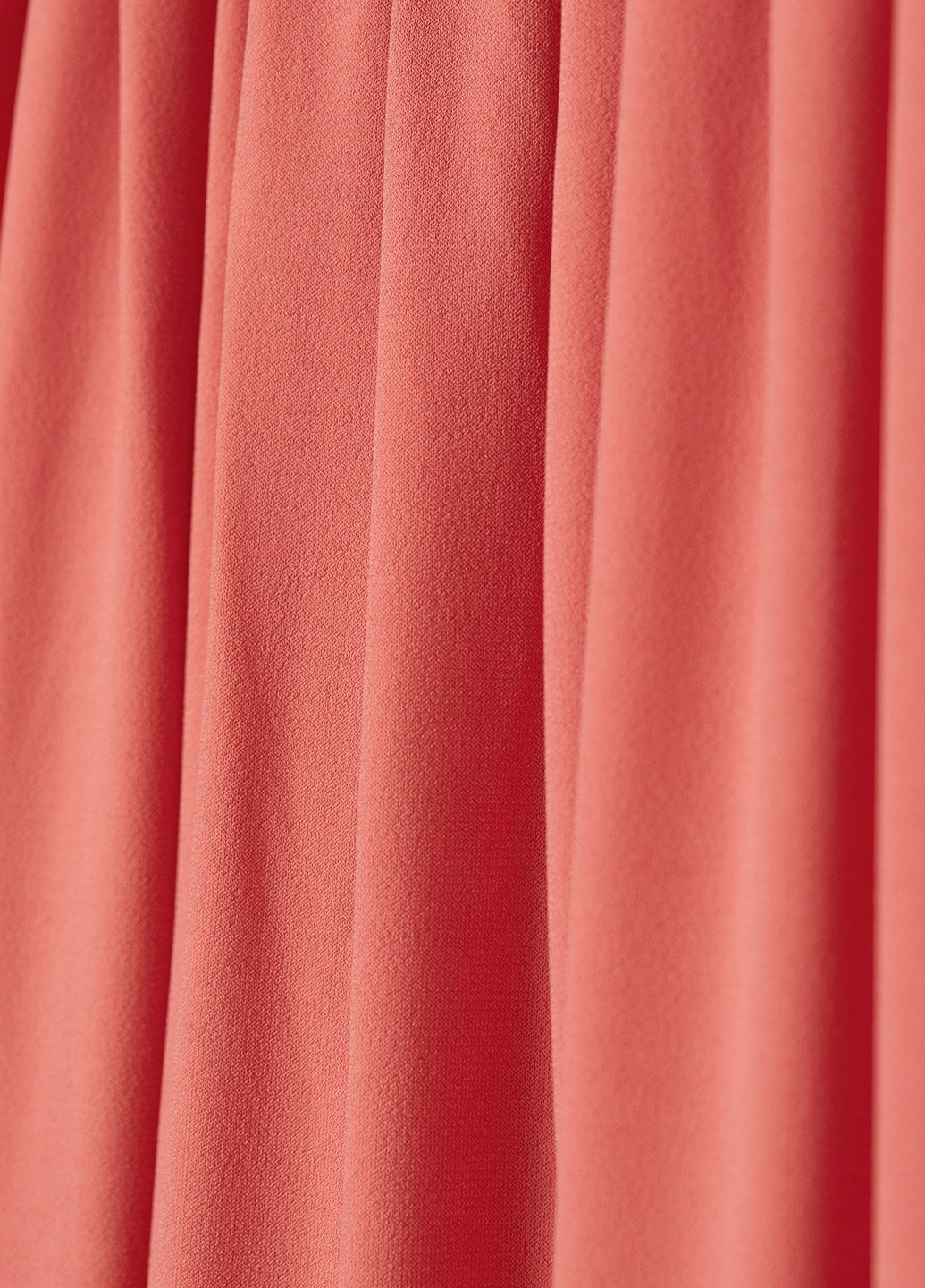 Коралловое кэжуал платье H&M однотонное