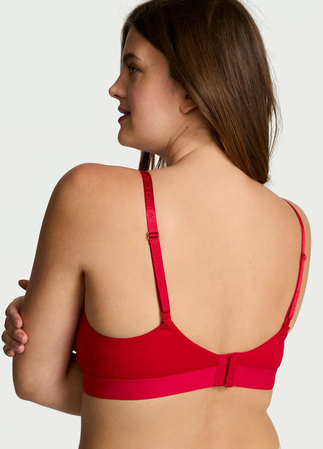 Червоний демісезонний комплект (бюстгальтер, трусики) Victoria's Secret