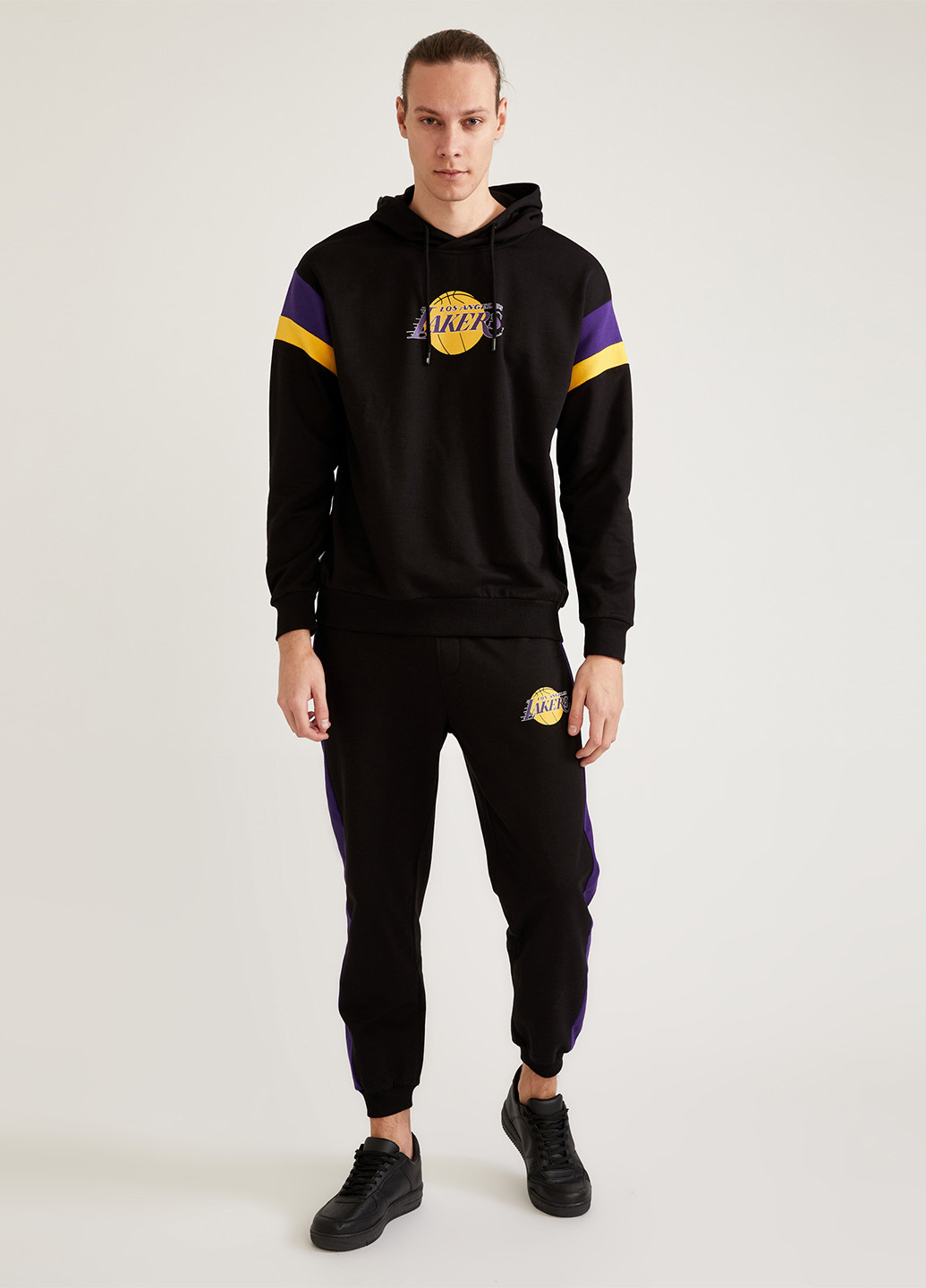 Джогери Los Angeles Lakers DeFacto Джогеры джогери написи чорні спортивні бавовна, трикотаж