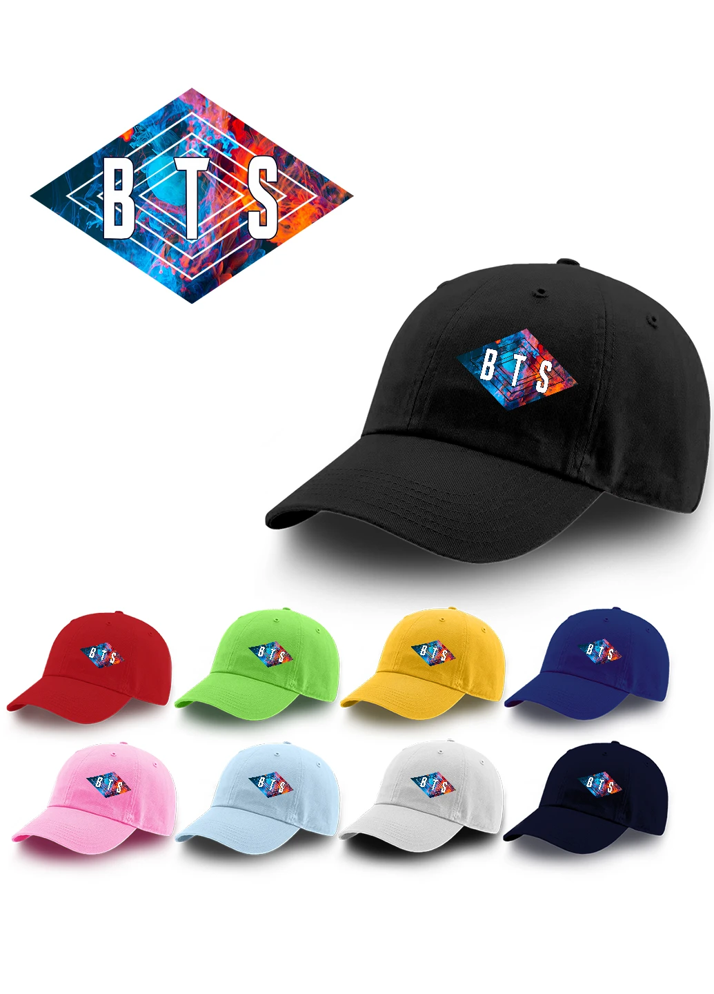 Кепка БТС (BTS) (9273-1062) MobiPrint (216961412)