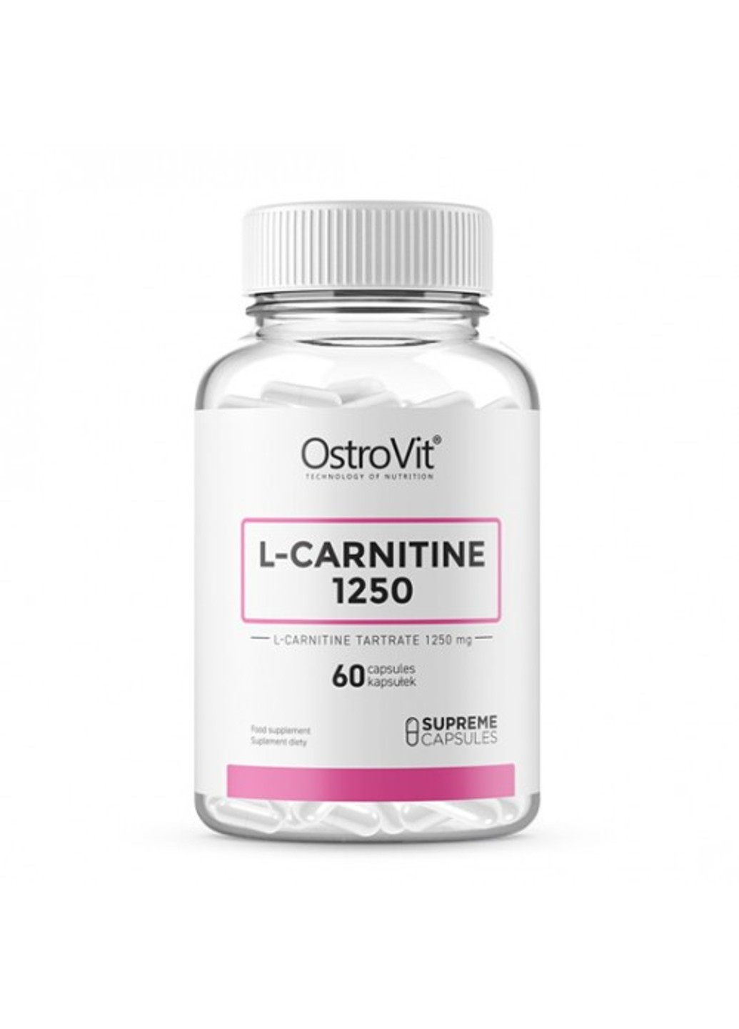 L-карнітин L-Carnitine 1250 60 таблеток Ostrovit (255363052)