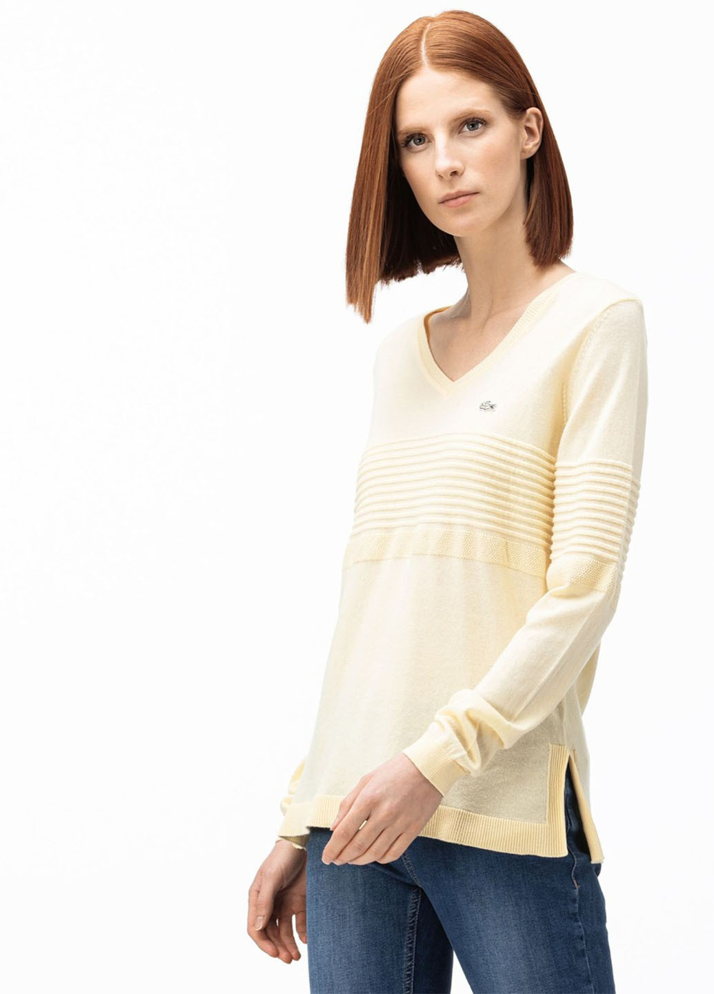 Жовтий демісезонний пуловер пуловер Lacoste