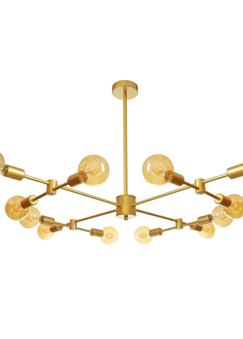 Люстра стельова на 12 лампочок BR-01 615S/12 E27 G Brille (252372208)