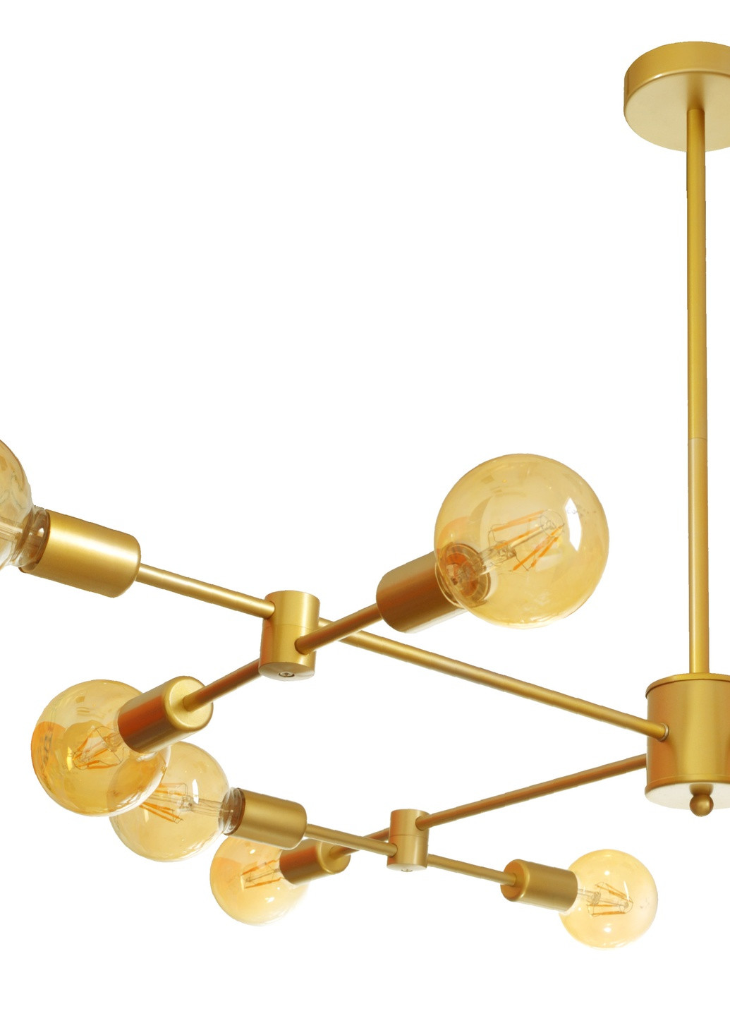 Люстра стельова на 12 лампочок BR-01 615S/12 E27 G Brille (252372208)