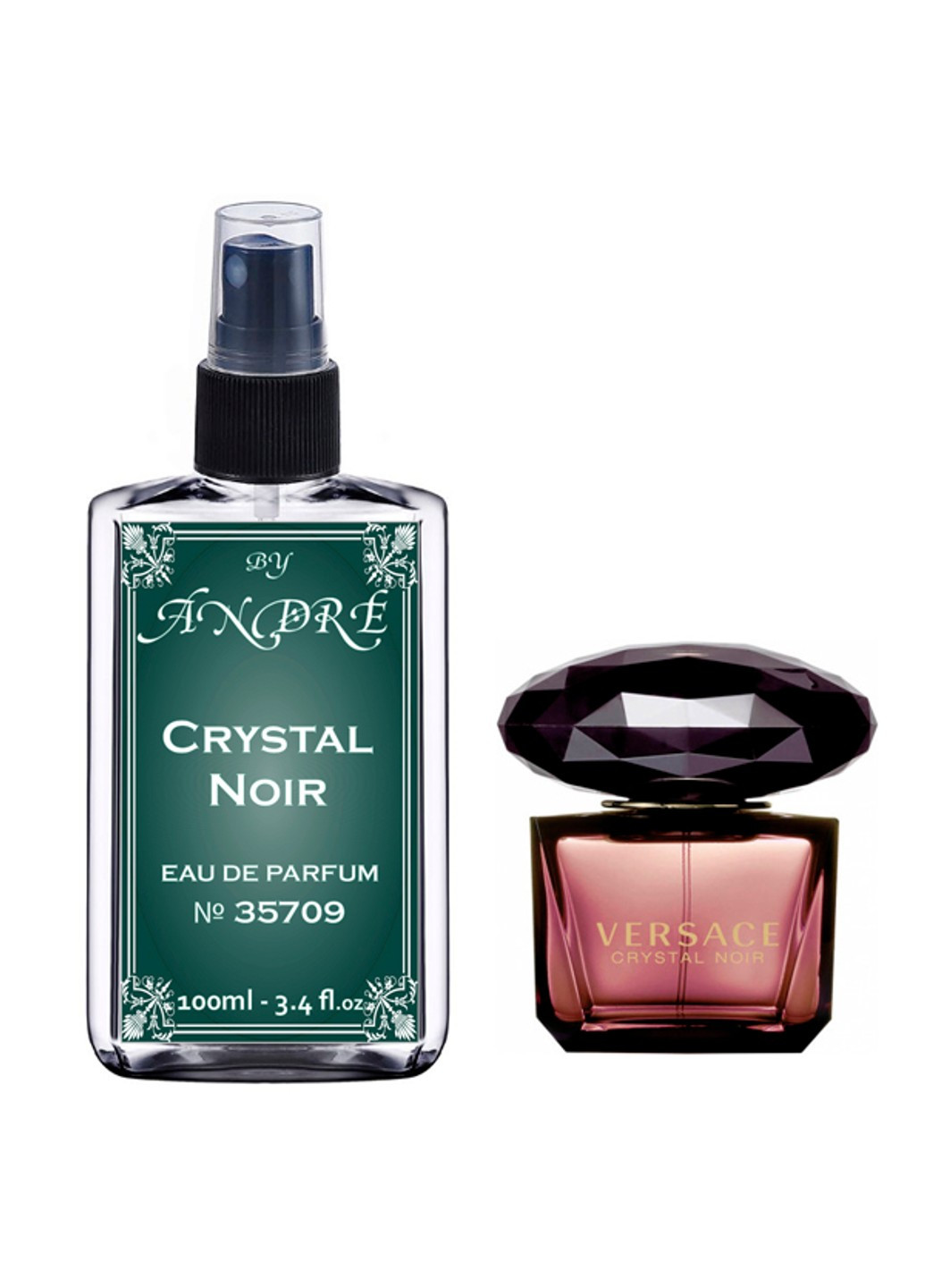 Versace Crystal Noir Парфюмированная вода женская, 100 мл Andre (254455171)