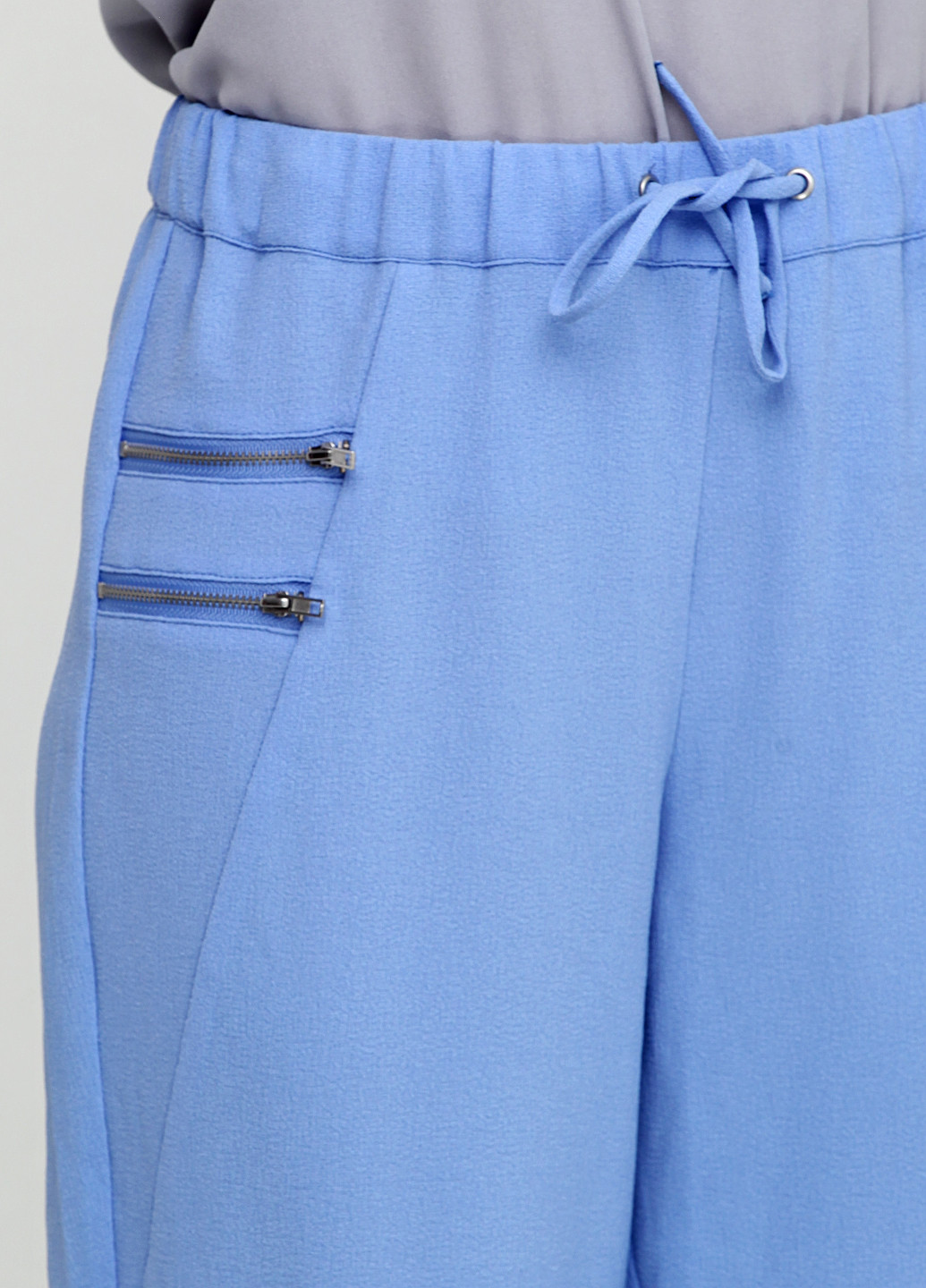 Голубые кэжуал демисезонные зауженные брюки Vero Moda