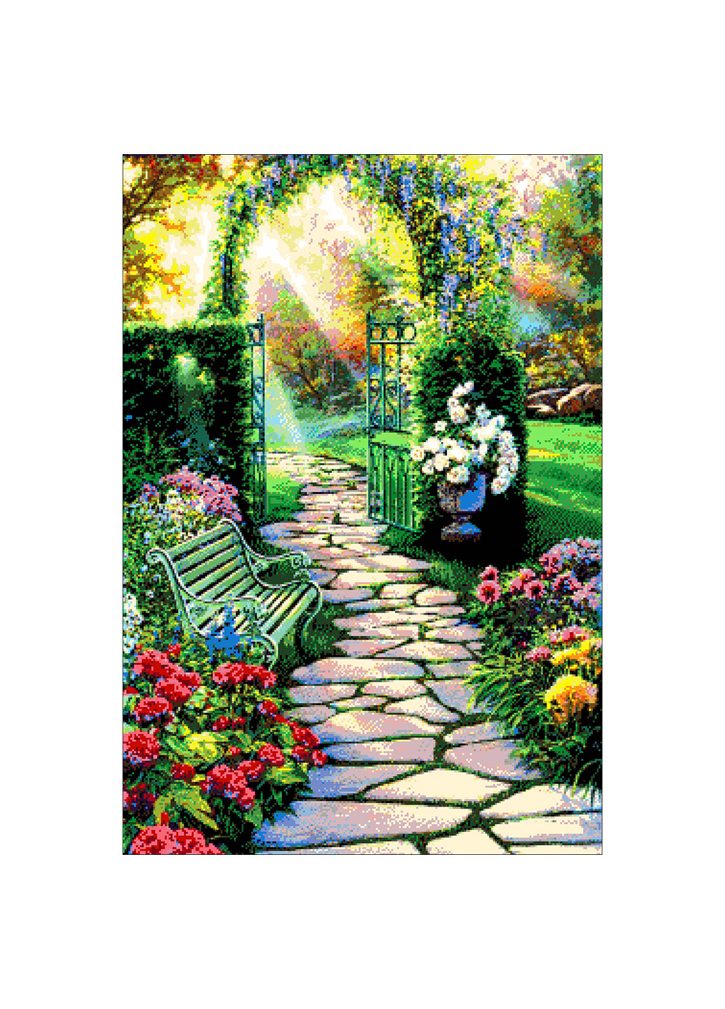 Набор для вышивания бисером Райский сад 46х67 см Александра Токарева (188848221)