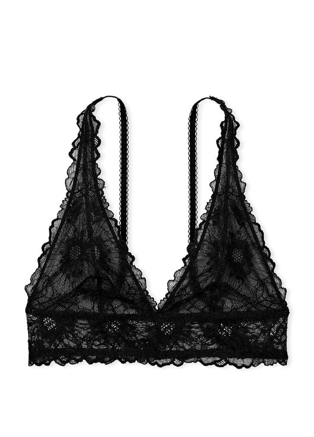 Черный демисезонный комплект (бюстгальтер, трусики) Victoria's Secret