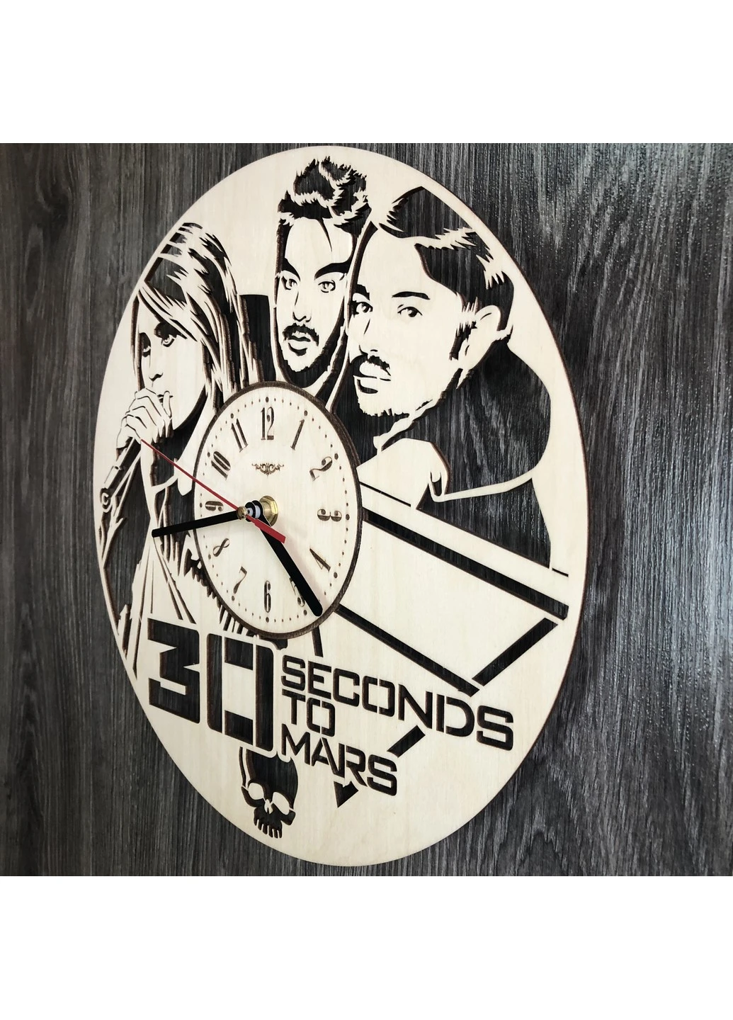 Концептуальний настінний годинник в інтер`єр "Thirty Seconds to Mars" 7Arts (253567551)