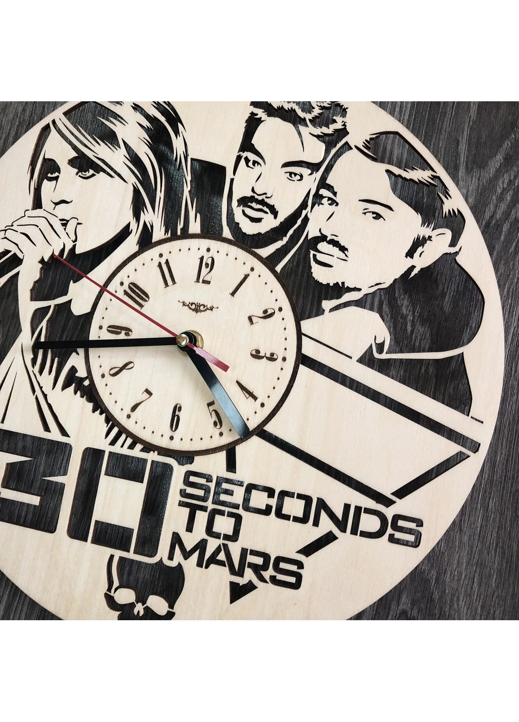 Концептуальний настінний годинник в інтер`єр "Thirty Seconds to Mars" 7Arts (253567551)