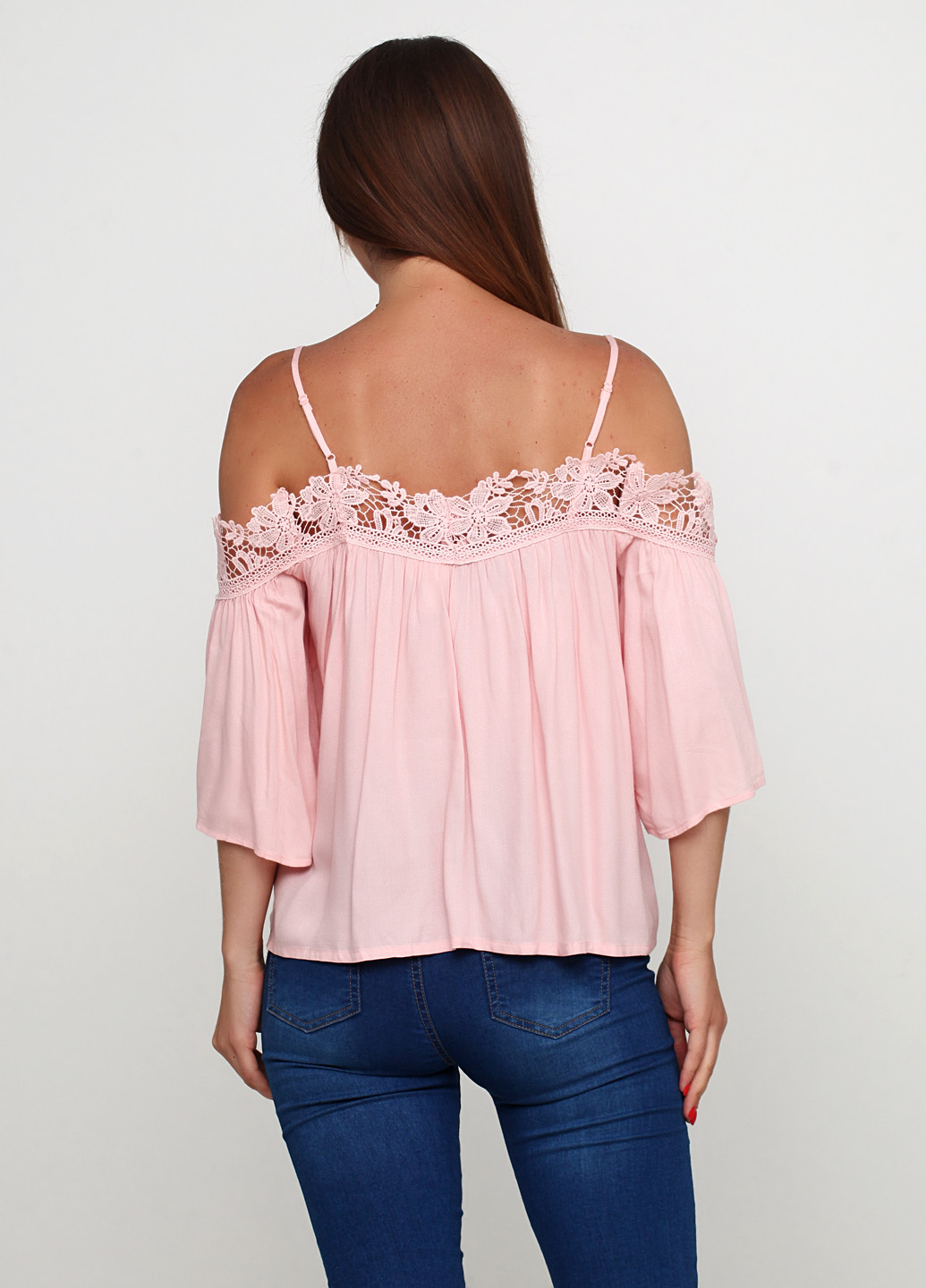 Светло-розовая летняя блуза H&M