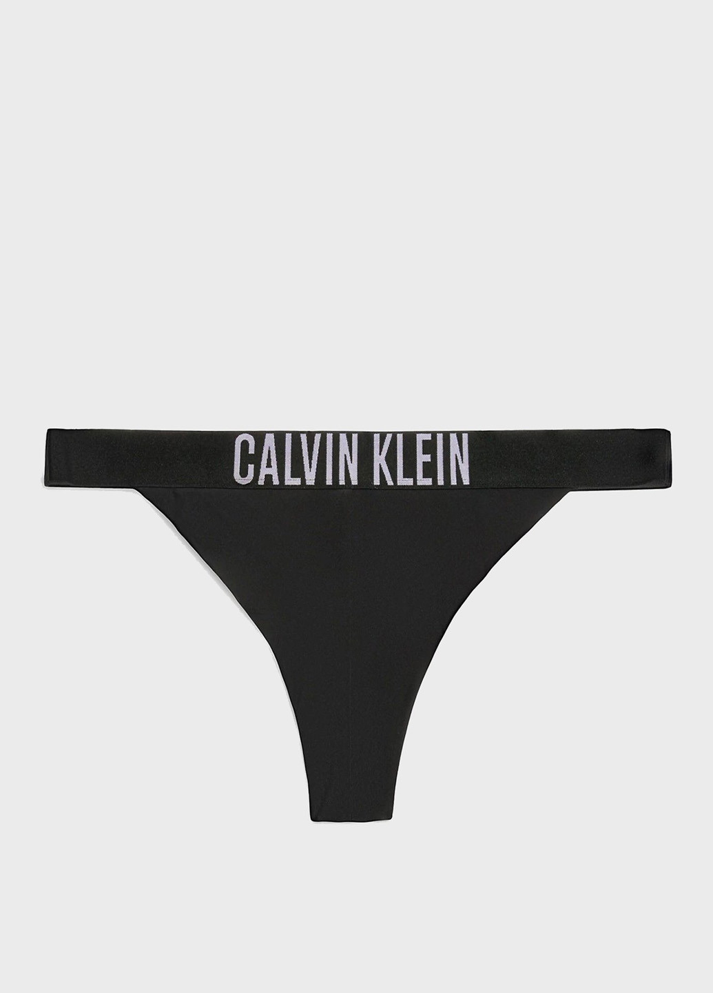 Черные купальные трусики с логотипом Calvin Klein