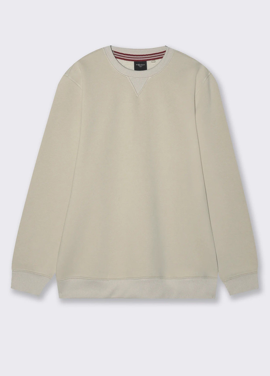 Кремовий світшот Piazza Italia однотонний без декору (363048332)