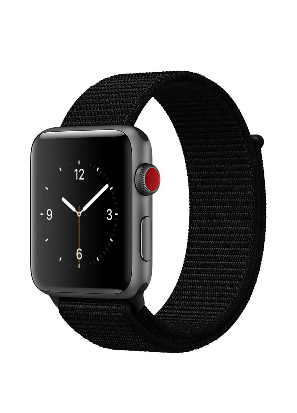 Ремінець для смарт-годин для Apple Watch 42/44 Series 1,2,3 Нейлоновий Dark Black XoKo для apple watch 42/44 series 1,2,3 нейлоновый dark black (156223602)
