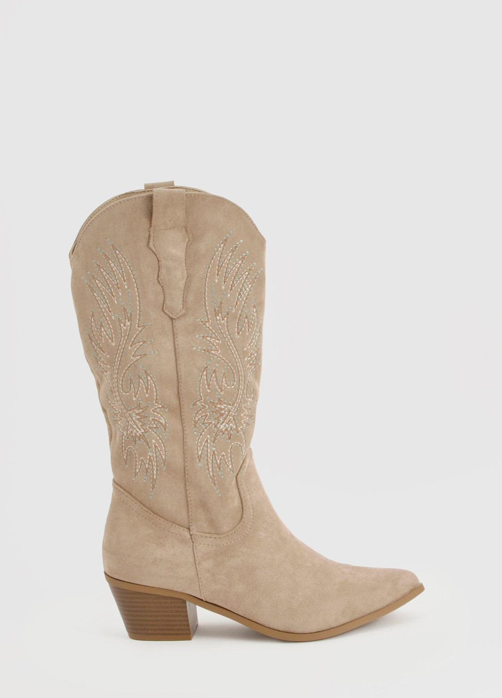 Осенние сапоги казаки Boohoo с вышивкой