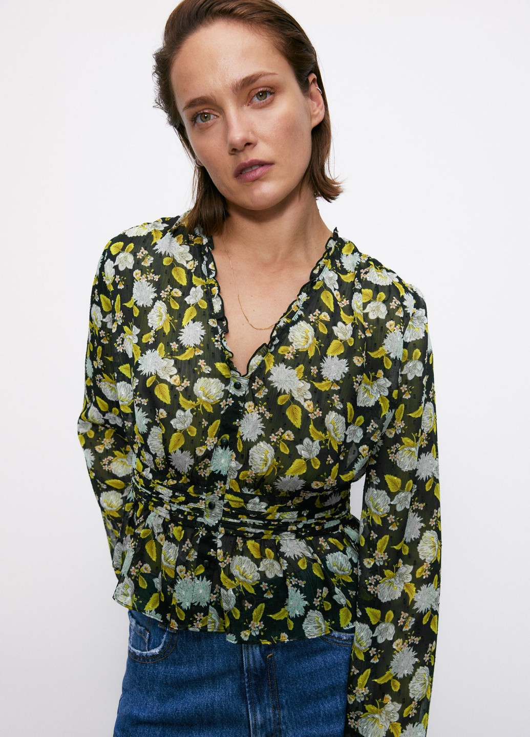 Чёрная блуза Zara