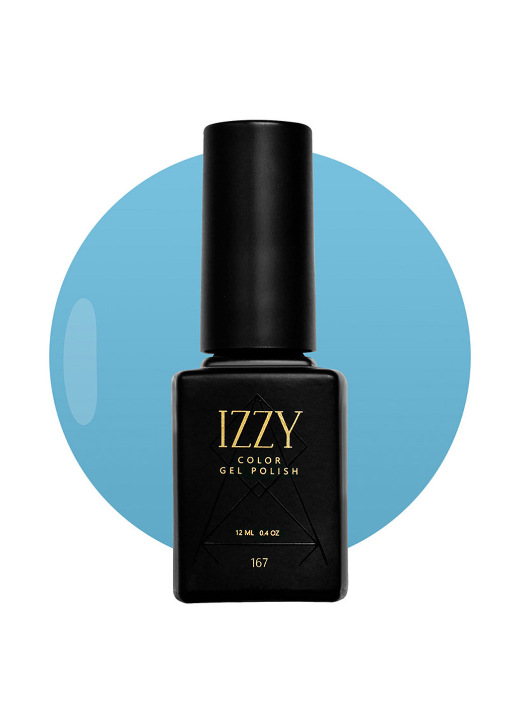 Гель-лак для маникюра голубой 167, 12 мл Izzy (363030627)